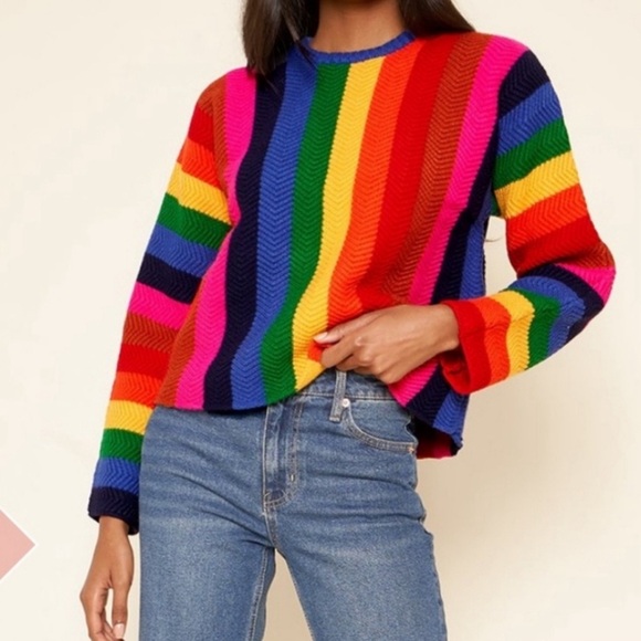 Sugarlips Tops - SugarLips Rainbow Sweater NWT